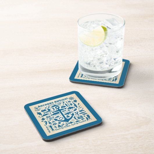 Anker Aweigh! Getränkeuntersetzer (Rechte Seite)
