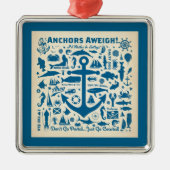 Anker Aweigh! Ornament Aus Metall (Vorne)