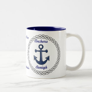 Anker-Aweigh personalisierte Tasse