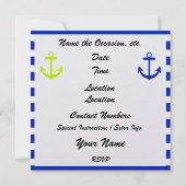 Anker Aweigh! - SRF Einladung (Rückseite)