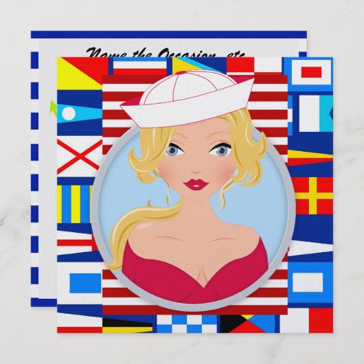 Anker Aweigh! - SRF Einladung (Vorne/Hinten)