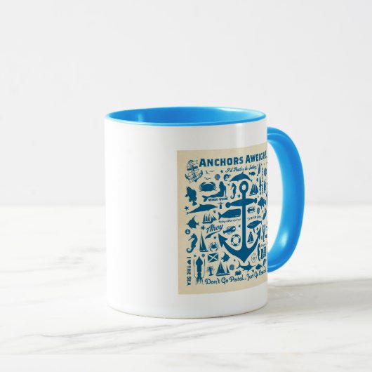 Anker Aweigh! Tasse (VorderseiteRechts)