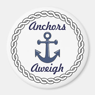 Anker-Aweigh Weiß Magnet