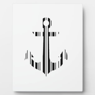 ANKER BAR CODE Boot Barcode Muster Design Fotoplatte
