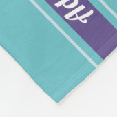 Anker bewegt Seeschiffs-Boots-Yacht-Monogramm Fleecedecke (Ecke)