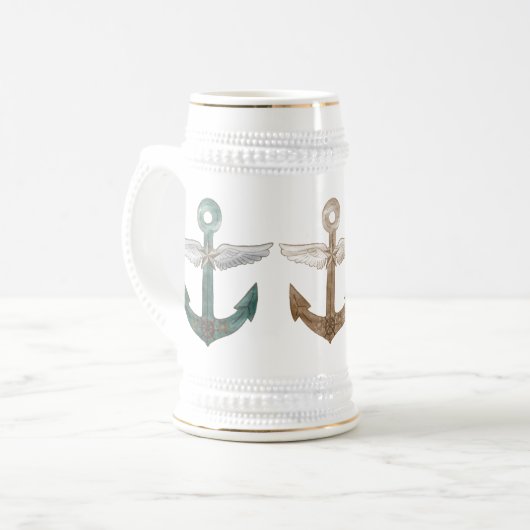 Anker Bierglas (Vorderseite Links)