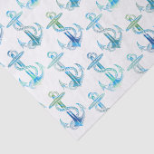 Anker-blaues Grün-Seidenpapier Seidenpapier (Ausschnitt)