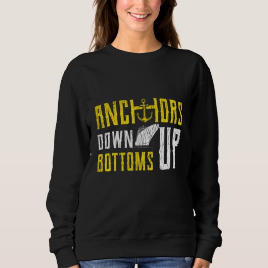 Anker Bootfahren Kreuzfahrtschiff Sweatshirt (Vorderseite)