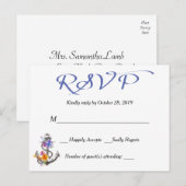 Anker der blauen Postkarte für das Schiff Nautic U (Vorne/Hinten)