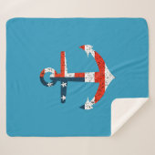 Anker der großen amerikanischen Flagge Sherpadecke (Vorderseite (Horizontal))