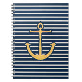 Anker der Navy Stripes Notizblock (Vorderseite)