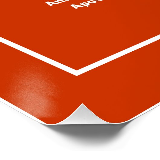 Anker des Glaubens Poster (Ecke)