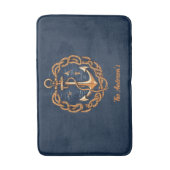 Anker des Nautical Golden Ship Badematte (Vorderseite Vertikal)