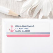 Anker des rosa Nautischen Herzens (Insitu)