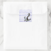 Anker des Schiffes Quadratischer Aufkleber (Tasche)