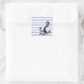 Anker des Schiffes Quadratischer Aufkleber (Tasche)