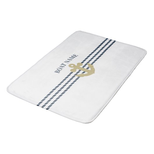 Anker des Schiffes, Seil Badematte (Schrägansicht)