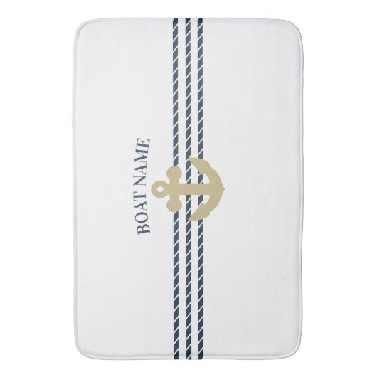 Anker des Schiffes, Seil Badematte (Vorderseite Vertikal)