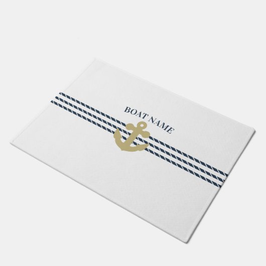 Anker des Schiffes, Seil Fußmatte (Schrägansicht)