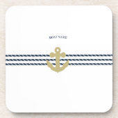 Anker des Schiffes, Seil Getränkeuntersetzer (Vorderseite)