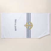 Anker des Schiffes, Seil Strandtuch (Vorderseite)