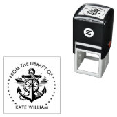 Anker des Segelschiffes Aus der Bibliothek der Rou Permastempel (Beispiel)