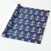 Anker-Design in jeder Hintergrundfarbe Geschenkpapier (Ungerollt)