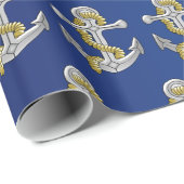 Anker-Design in jeder Hintergrundfarbe Geschenkpapier (Rolleneckpunkt)