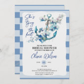 Anker, die das nicht-autische Brautparty binden Einladung (Vorne/Hinten)