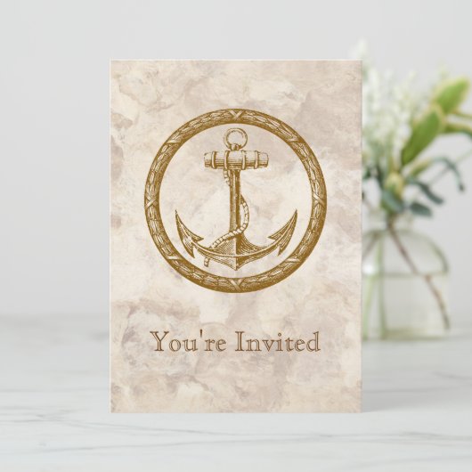 Anker Einladung (Stehend Vorderseite)