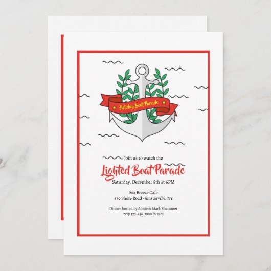 Anker Einladung (Vorne/Hinten)