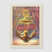 Anker fallen für die Feiertage Magnetkarte (Vorderseite)