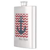 Anker FIRST MATE Nautical Boating Patriotic Fun Flachmann (Links)