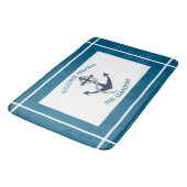 Anker für benutzerdefinierte Nautikmuster Badematte (Schrägansicht)