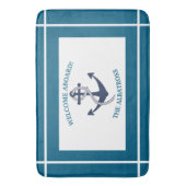 Anker für benutzerdefinierte Nautikmuster Badematte (Vorderseite Vertikal)