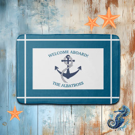Anker für benutzerdefinierte Nautikmuster Badematte