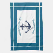 Anker für benutzerdefinierte Nautikmuster Geschirrtuch (Vertikal)