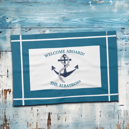 Anker für benutzerdefinierte Nautikmuster Geschirrtuch