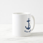 Anker für Boote am Strand - Maßgeschneidert Kaffeetasse (VorderseiteRechts)