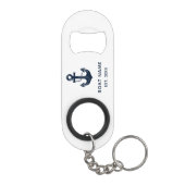 Anker für den Namen des nautischen Blue Boots Mini Flaschenöffner (Rückseite)