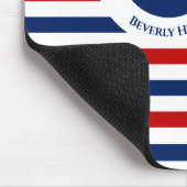 Anker für die blaue blaue, weiße Streifen der Mari Mousepad (Ecke)