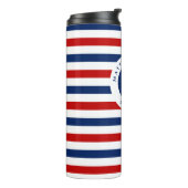 Anker für die blaue blaue, weiße Streifen der Mari Thermosbecher (Nach links gedreht)