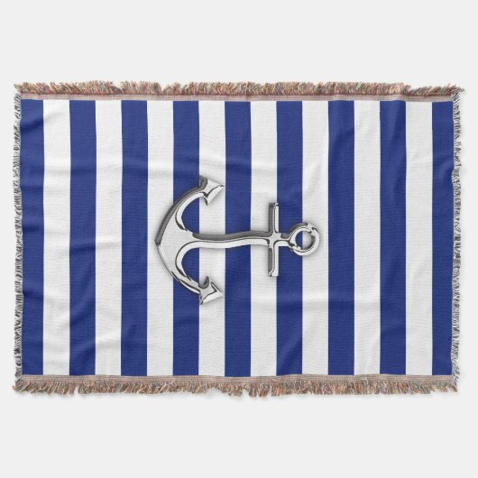 Anker für Nautische Chrome auf Navy Stripes Decke (Vorderseite)