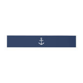 Anker für Navy-Nautical-Wedding Einladungsbanderole (Flach)