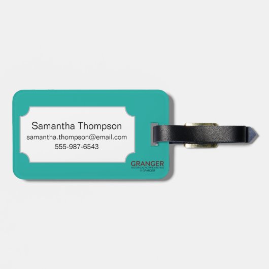 Anker Gepäckanhänger (Rückseite horizontal)