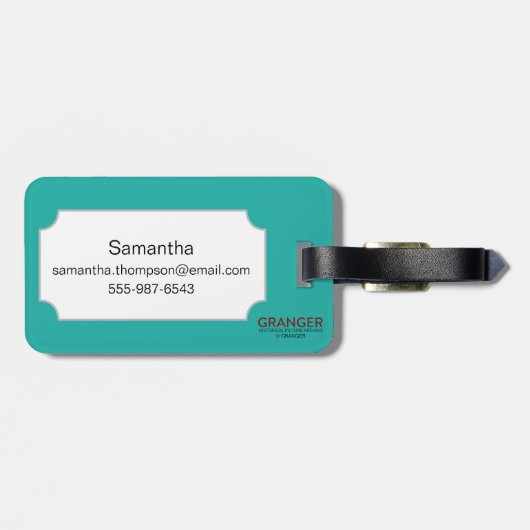 Anker Gepäckanhänger (Rückseite horizontal)