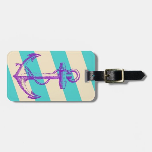 Anker-Gepäckanhänger Gepäckanhänger (Vorderseite horizontal)