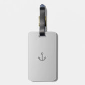 Anker Gepäckanhänger mit Ledergurt (Rückseite vertikal)