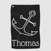 Anker Golfhandtuch (Vorderseite)