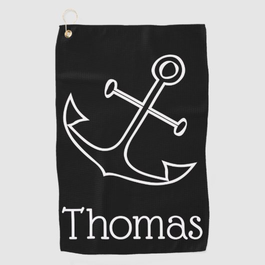 Anker Golfhandtuch (Vorderseite)